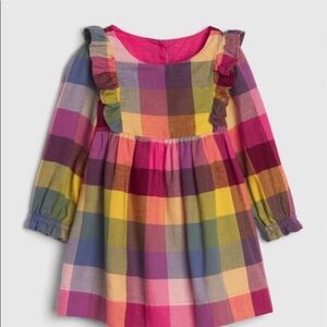 Baby Gap Long Sleeve Multi Color Plaid Dress